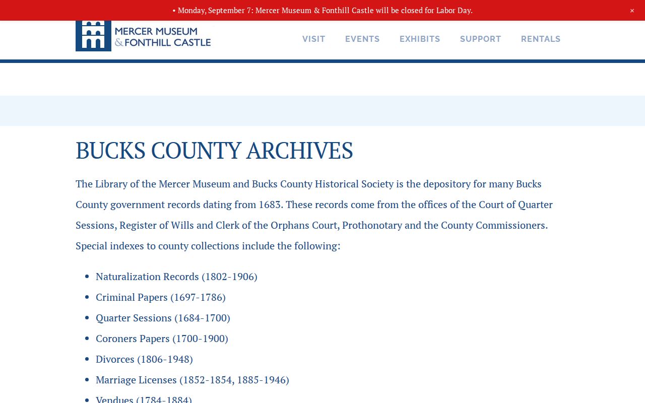 Lower Makefield Township city directory archive research at Bucks County Archives