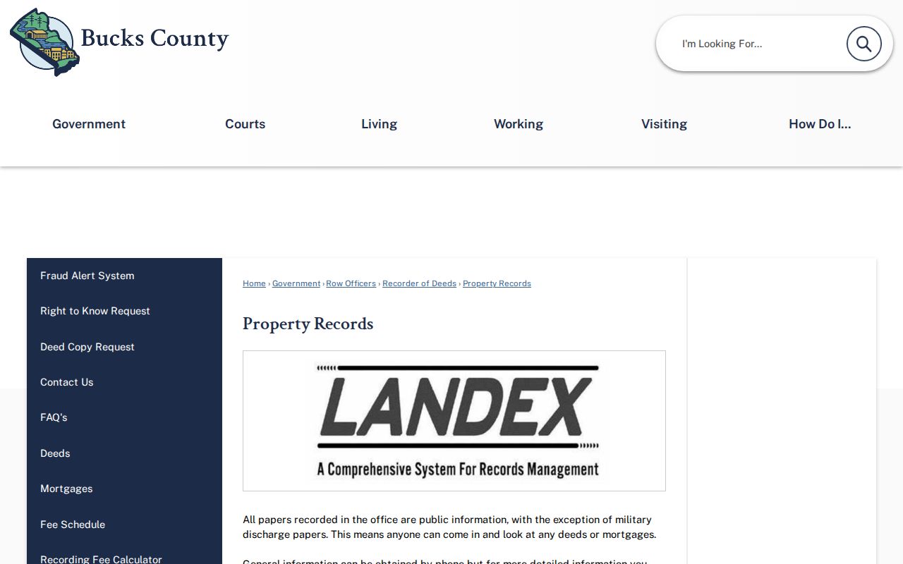 Lower Makefield residents directory Bucks Recorder property records access