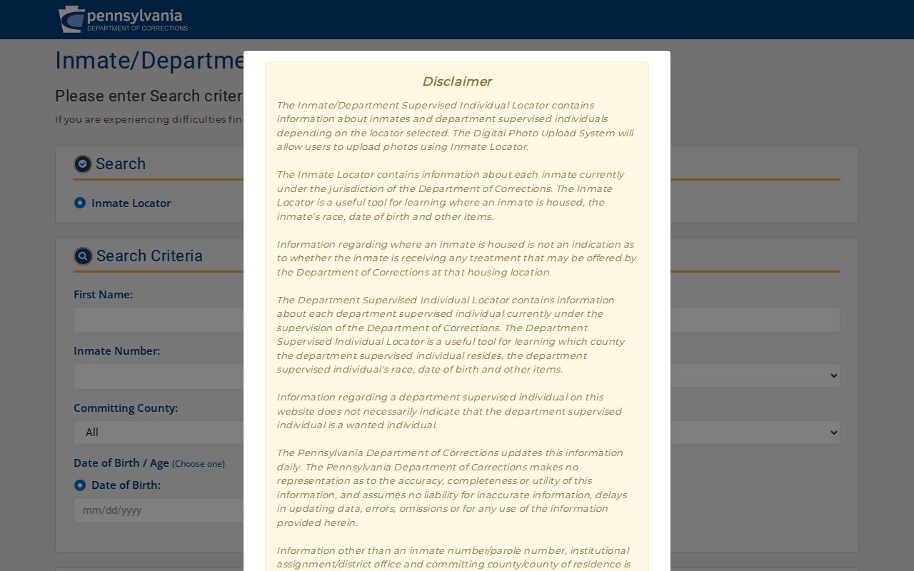 Lower Makefield residents directory Pennsylvania DOC locator search